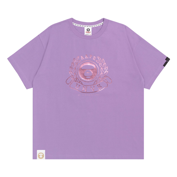 AAPE Moonface Tee "Purple/Light"