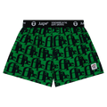 AAPE All-Over Logo Boxer Shorts "Navy/Green"
