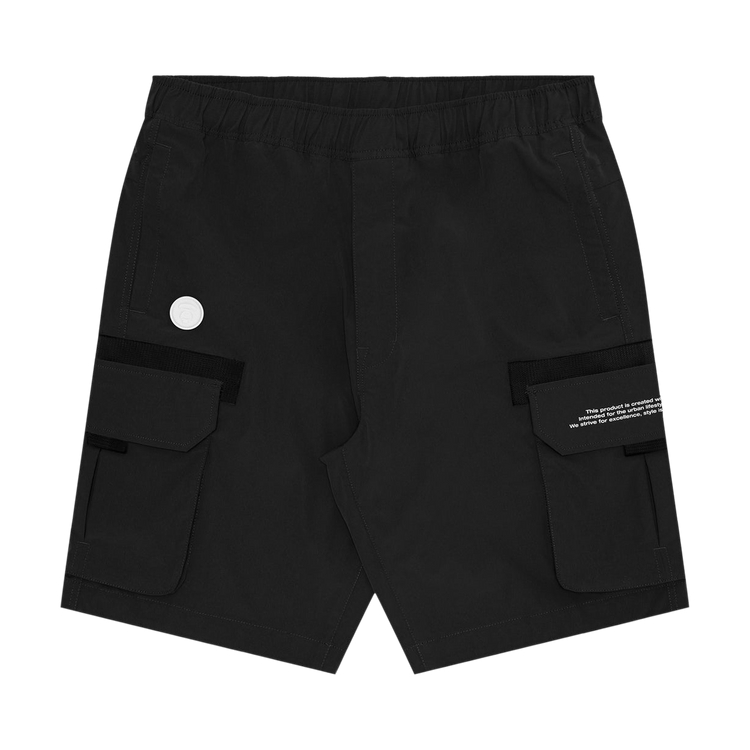 AAPE Moonface Cargo Track Shorts "Black"