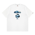 AAPE Unvs Moonface Graphic Tee "White/Blue"