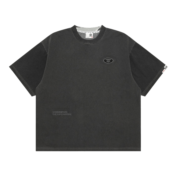 AAPE Unvs Moonface Logo Tee "White/Heather"