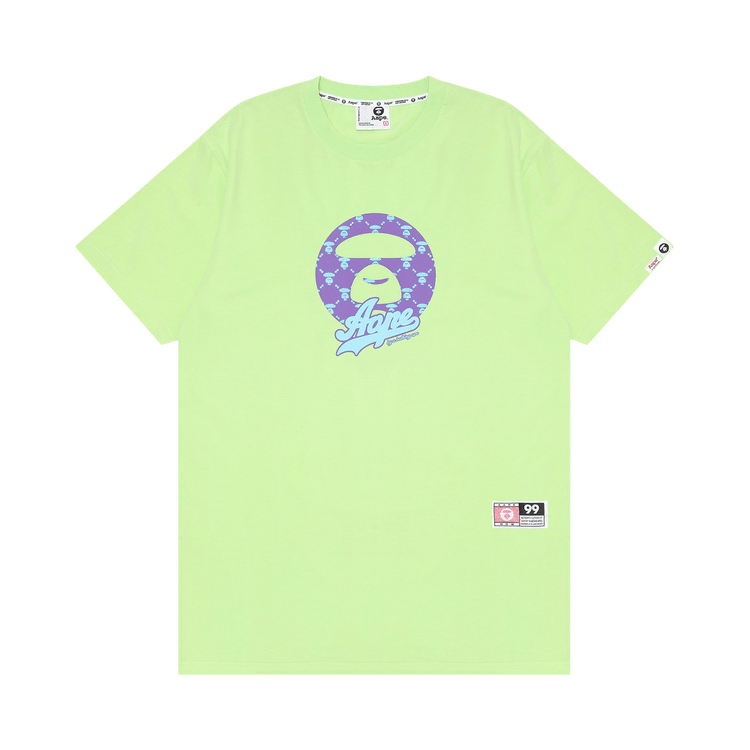 AAPE Moonface Graphic Printed Tee "Green/Light"