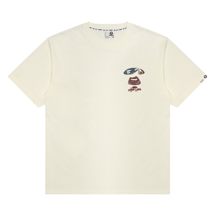 AAPE Unvs Moonface Graphic Tee "Ivory"