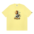 AAPE r Moonface Graphic Tee "Yellow/Light"