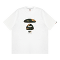 AAPE Unvs Moonface Graphic Tee "White/Green"