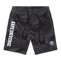 AAPE Moonface Patch Sweat Shorts "Black/Multi"