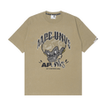 AAPE Moonface Camo Graphic Tee "Beige/Dark"