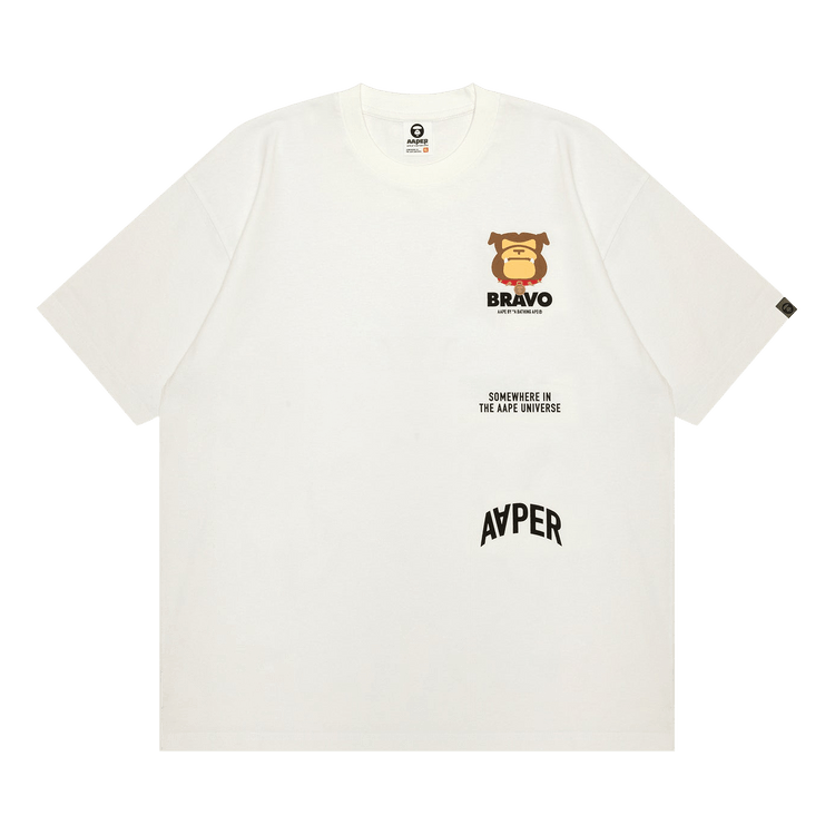 AAPE r Bravo Printed Tee "White"