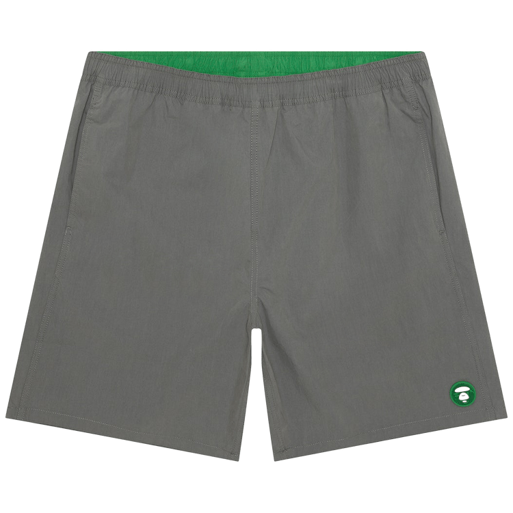 AAPE Now Moonface Logo Shorts "Grey/Light"