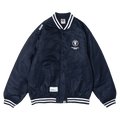 AAPE Moonface Patch Bomber Jacket "Navy"