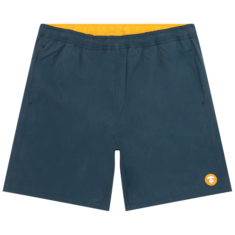 AAPE Now Moonface Logo Shorts "Navy"