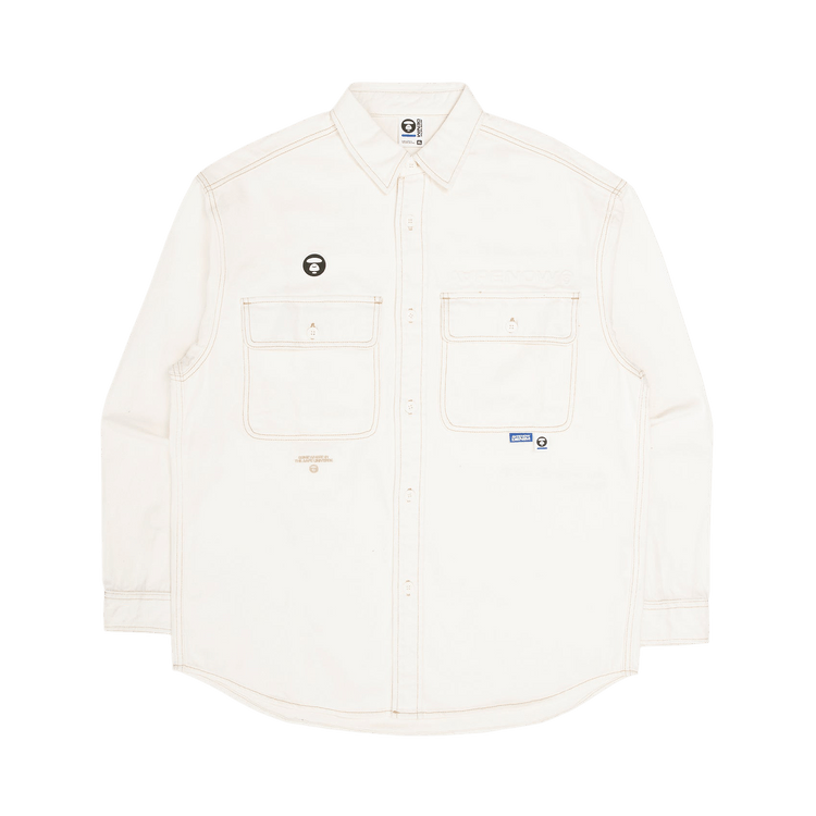 AAPE Moonface Workwear Shirt "Ivory"