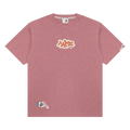 AAPE Logo-Print Short Sleeve Tee "Pink/Heather"
