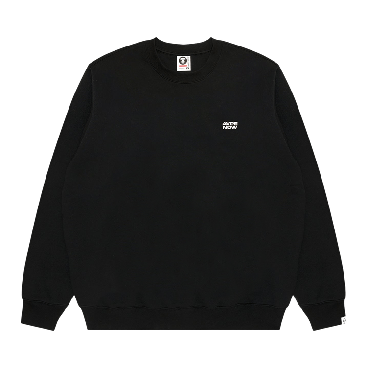 AAPE Now Crew Neck Sweatshirt "Black"