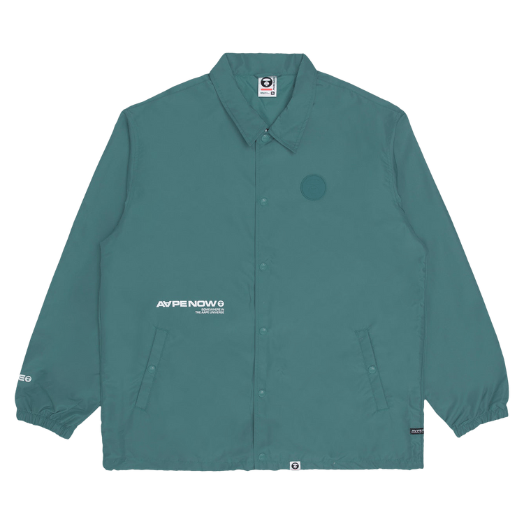 AAPE Moonface Coach Jacket "Green/Blue"