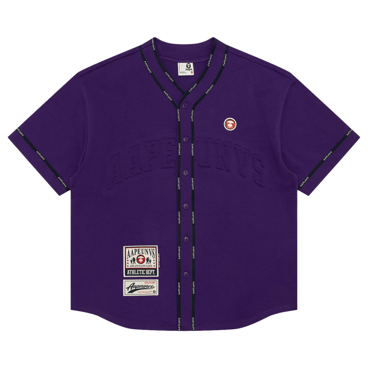 AAPE Moonface Patch Shirt "Purple"