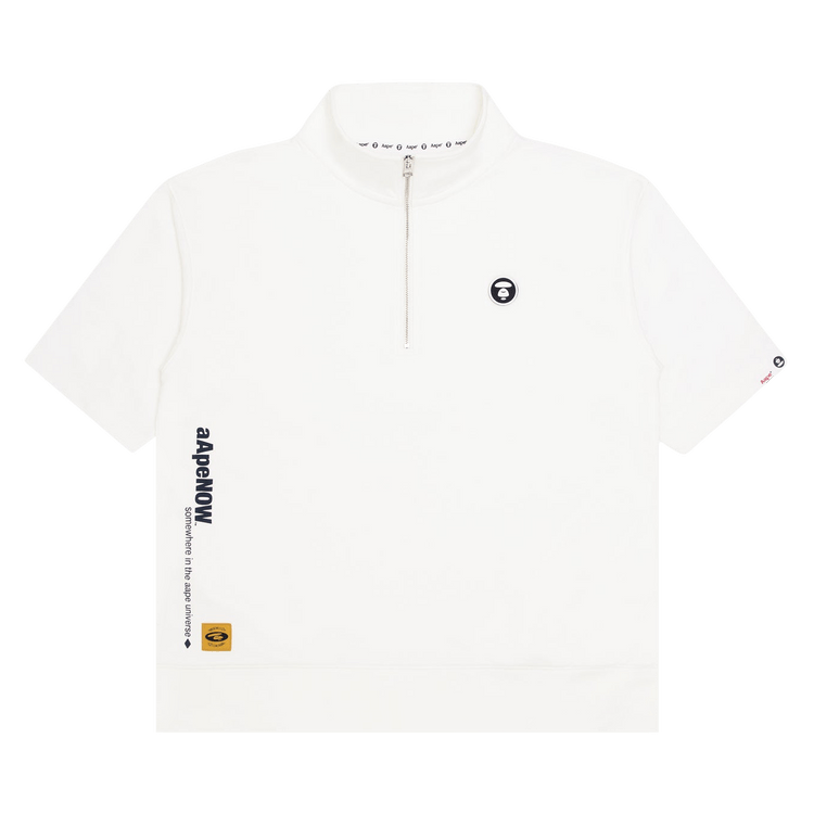 AAPE Half-Zip Sweatshirt "Ivory"