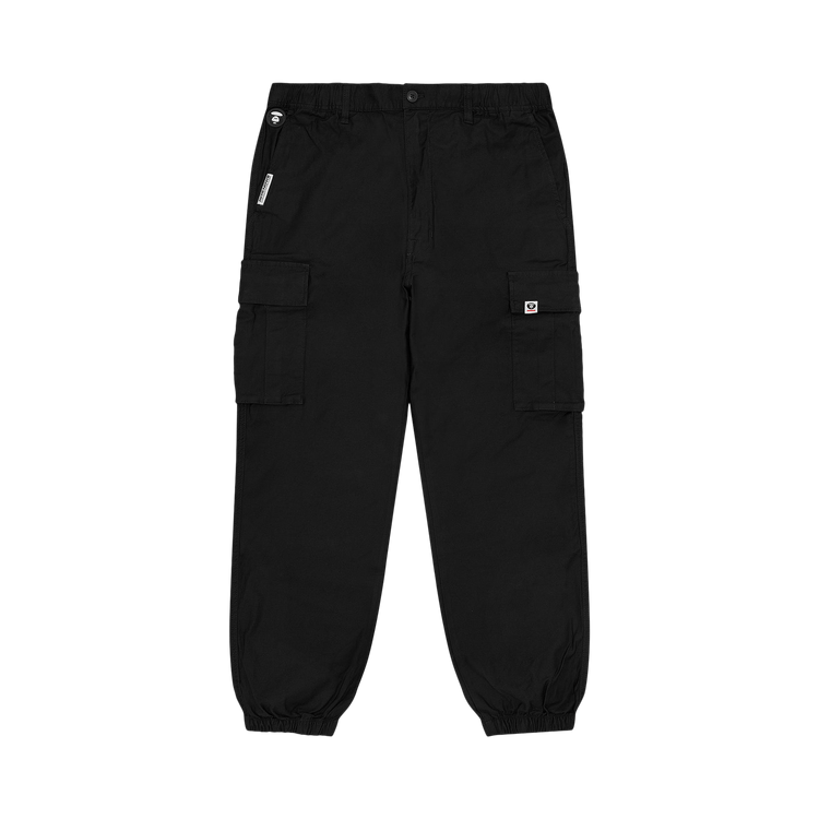 AAPE Now Moonface Logo Cargo Pants "Black"