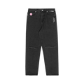 AAPE Moonface Patch Distressed Jeans "Black/Light"