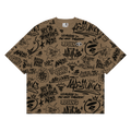 AAPE Moonface Fancy Tee "Beige/Black"