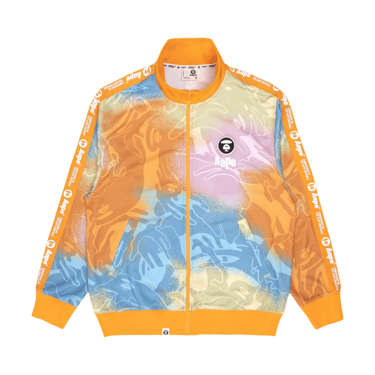 AAPE Moonface Camo Patterned Track Jacket "Multi"