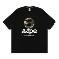 AAPE Unvs Moonface Graphic Tee "Black/Green"