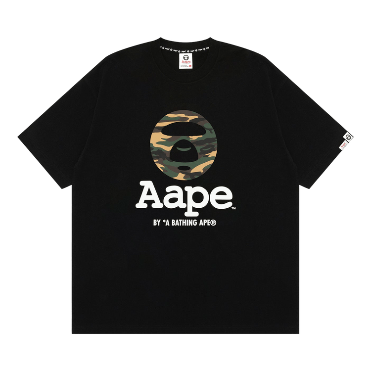 AAPE Unvs Moonface Graphic Tee "Black/Green"