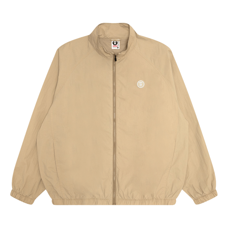 AAPE Now Moonface Logo Windbreaker Jacket "Beige/Light"