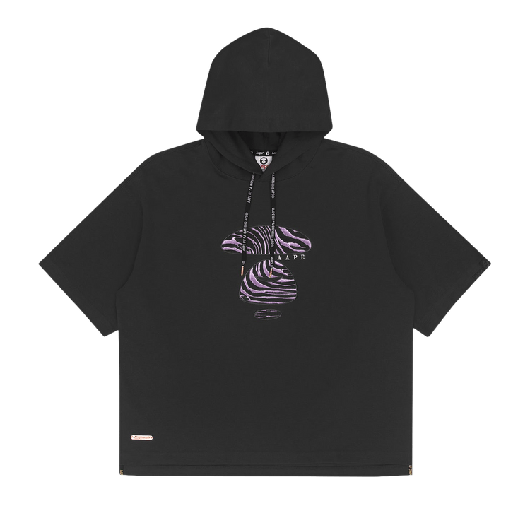AAPE Moonface Hooded Tee "Grey/Dark"