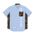 AAPE Camo Panel Shirt "Blue"
