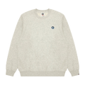 AAPE Now Moonface Crewneck Sweater "White/Heather"