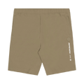 AAPE Moonface Patch Track Shorts "Beige/Dark"