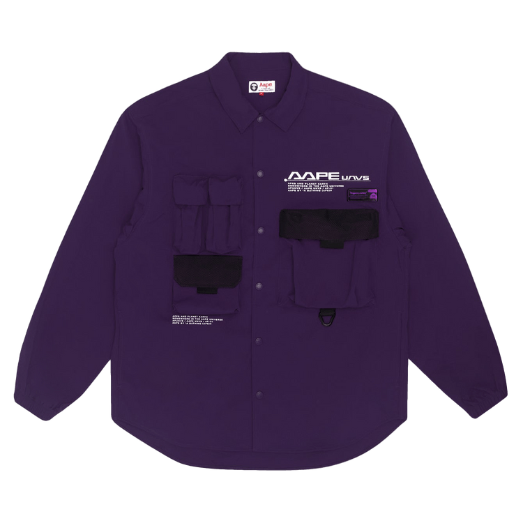 AAPE Printed Shirt "Purple/Dark"