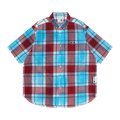 AAPE Moonface Check Shirt "White/Red"