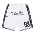 AAPE Moonface Graphic Reversible Shorts "White"
