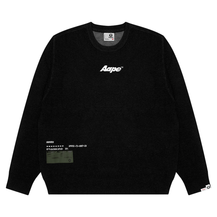 AAPE Jacquard Logo Sweater "Black"