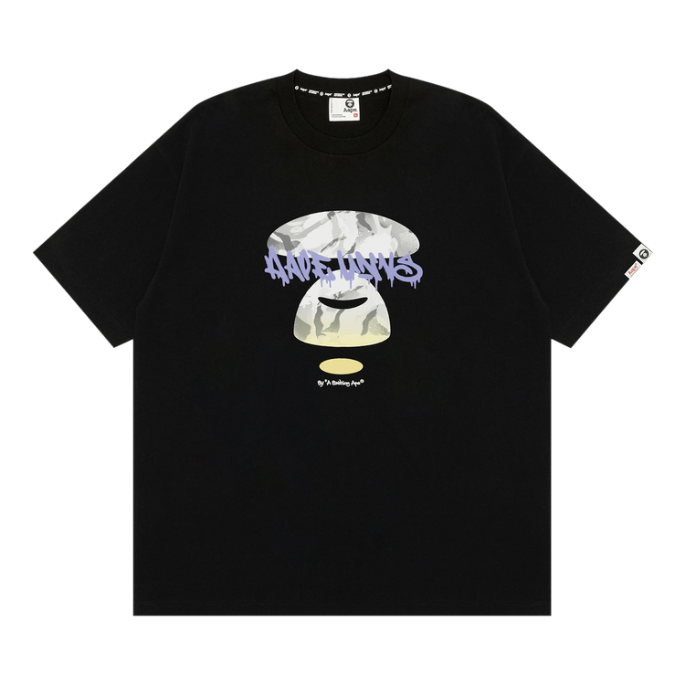 AAPE Unvs Moonface Graphic Tee "Black"
