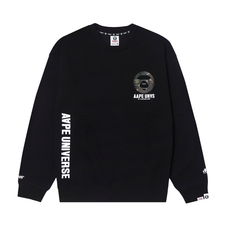 AAPE Moonface Graphic Sweatshirt "Black"
