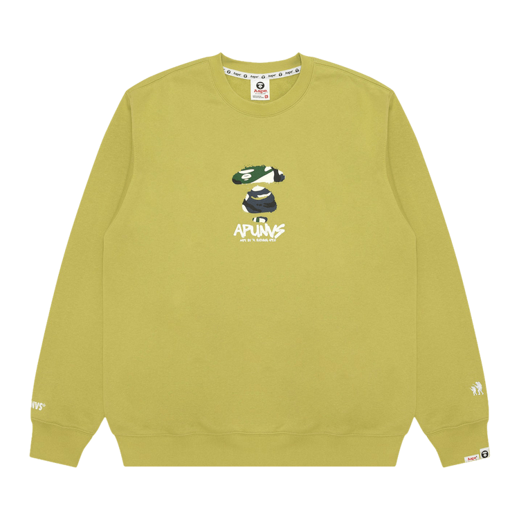 AAPE Unvs Graphic Sweatshirt "Green/Light"