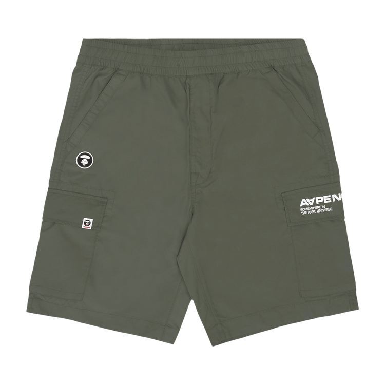 AAPE Moonface Relaxed Cargo Shorts "Khaki/Grey"