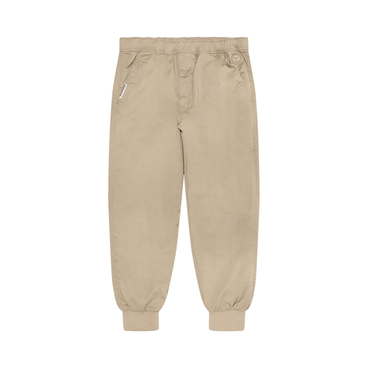 AAPE Now Moonface Logo Tapered Jogger Pants "Beige/Grey"