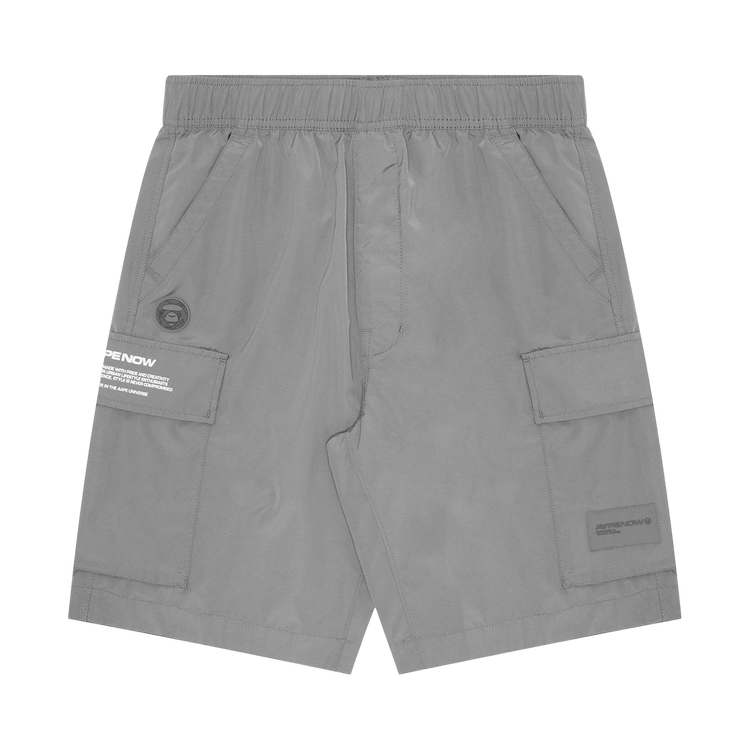 AAPE Moonface Patch Cargo Shorts "Grey/Light"