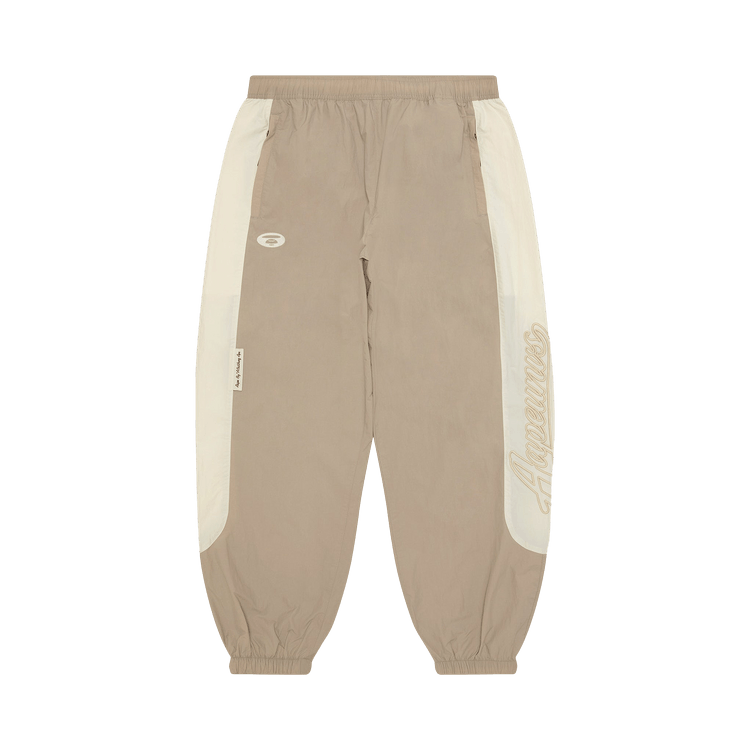AAPE Unvs Moonface Jogger Pants "Beige/Grey"