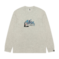 AAPE r Graphic Long Sleeve Tee "White/Heather"