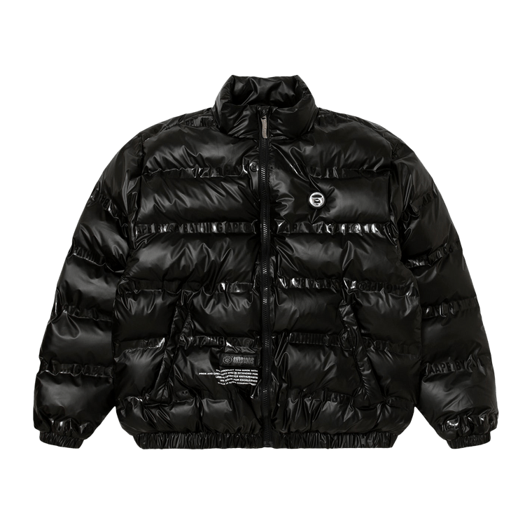 AAPE Moonface Logo Heat Seal Puffer Jacket "Black"