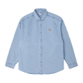 AAPE Moonface Patch Long-Sleeve Shirt "Blue/Light"