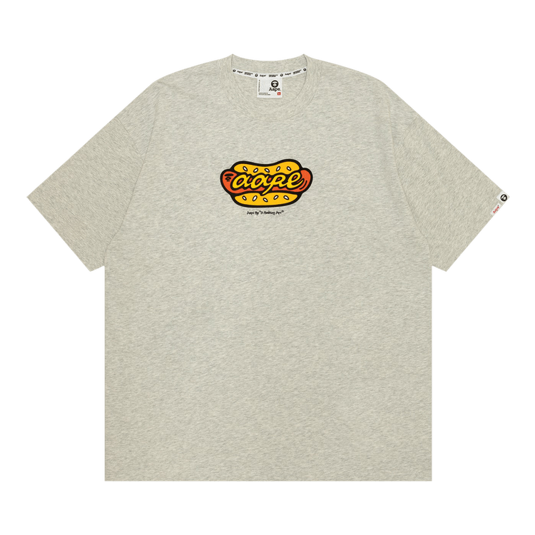 AAPE Graphic Tee "White/Heather"