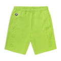 AAPE Moonface Logo Embossed Sweat Shorts "Green/Beige"