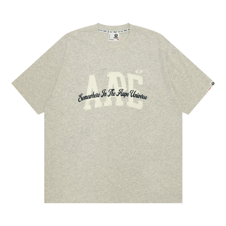 AAPE Unvs Tee "White/Heather"