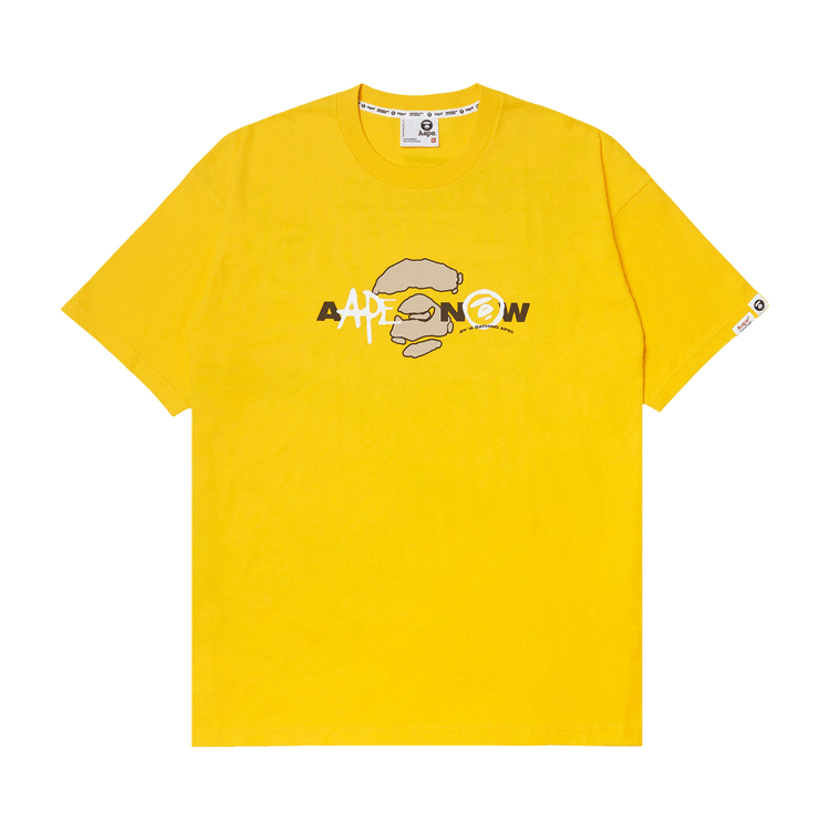 AAPE Moonface Graphic Tee "Yellow"